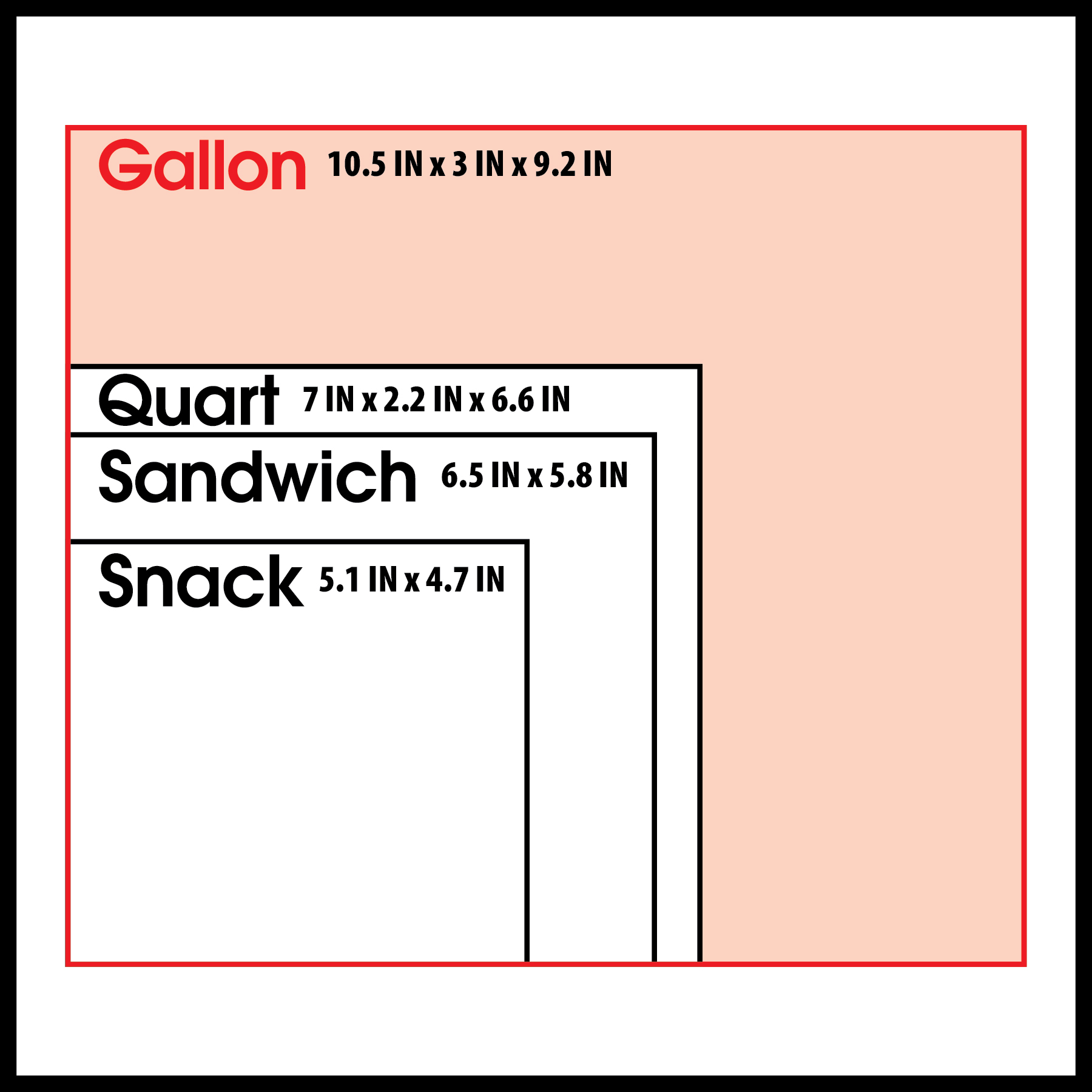 Great Value Half Gallon Slider Bags, 40 Count - image 4 of 6