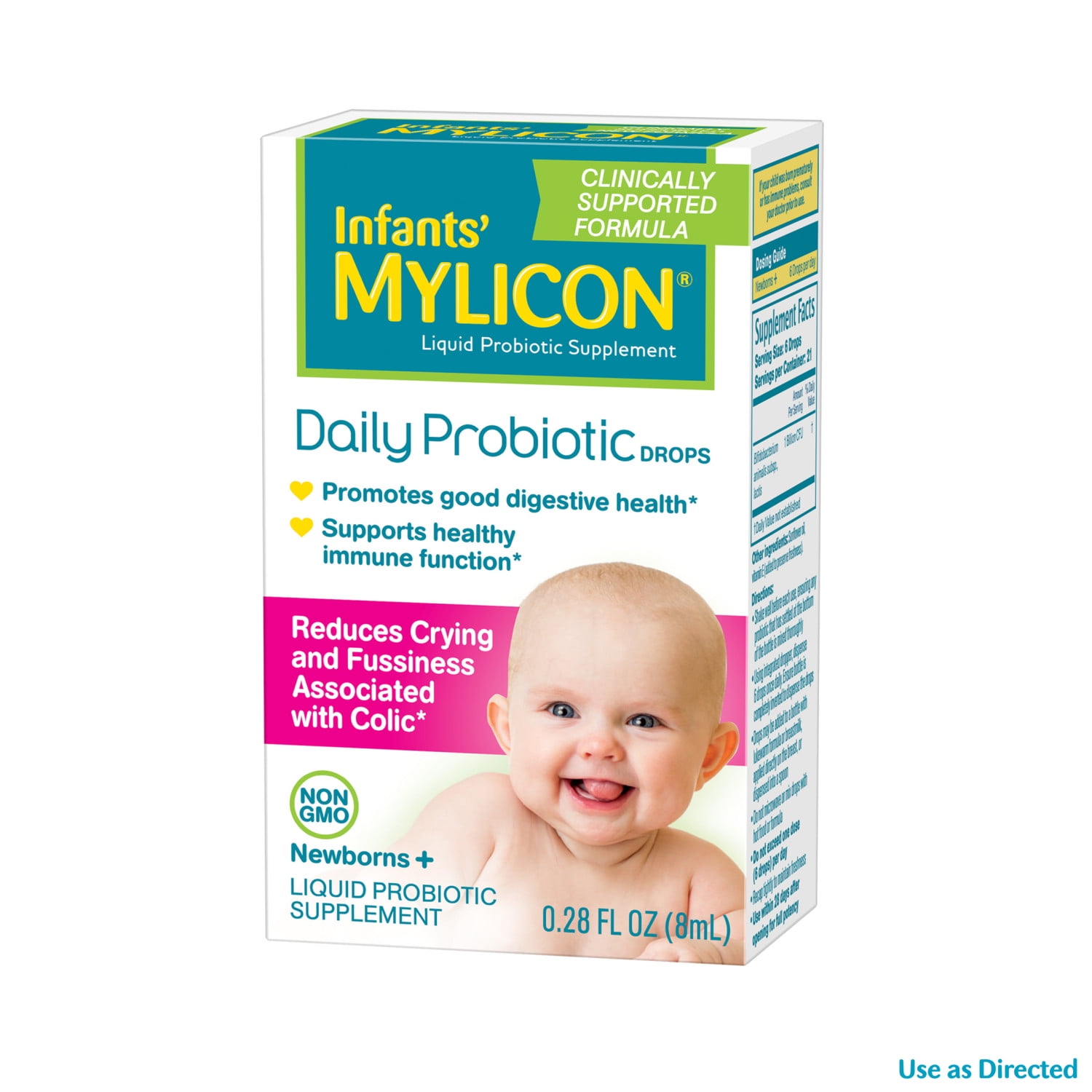 Mylicon Infants' Daily Probiotic Drops, Infants, 0.28 fl oz.