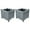 Gray, variant on VidaXL 11.8" x 11.8" x 11.8" Brown Wood Planter Box with Lining (2 Count)