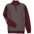 thumbnail image 1 of Tasso Elba suéter de punto con cremallera de un cuarto para hombre, rojo, extragrande, 1 of 1