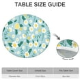 thumbnail image 6 of Round Tablecloth with Elastic Fit and Vibrant Floral Design, Water-Resistant Polyester for Dining or Garden Use, Fits 44-52 Inch, 6 of 7