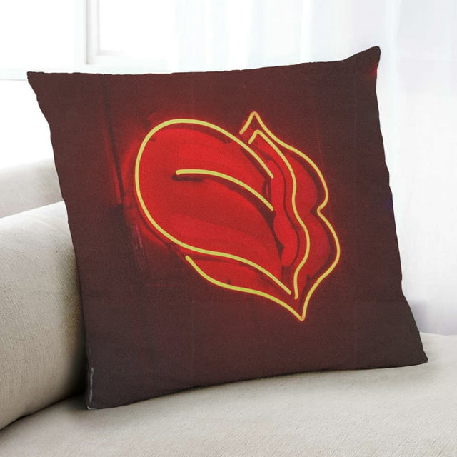 Ahgly Company Neon Neon Coussin Intérieur, 18 Pouces par 18 Pouces