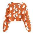 thumbnail image 2 of Neewe Womens Casual Long Sleeve Sweatshirt Crew Neck Cute Pullover Relaxed Fit Tops, 2 of 3