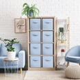 thumbnail image 2 of Sorbus Cubos de Almacenamiento de Tela Plegables de 13 Pulgadas, 8 Cestas Plegables para Organizar Armarios, Estantes, Ropa, Juguetes, Libros, Azul Pastel, 2 of 7
