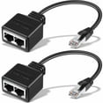 thumbnail image 1 of Divisor de red profesional, adaptador RJ45 sin costuras para DSL de alta velocidad, módem de cable compartido y puertos Ethernet, Plug & Play para soluciones de redes domésticas y de oficina (2, 1 of 5