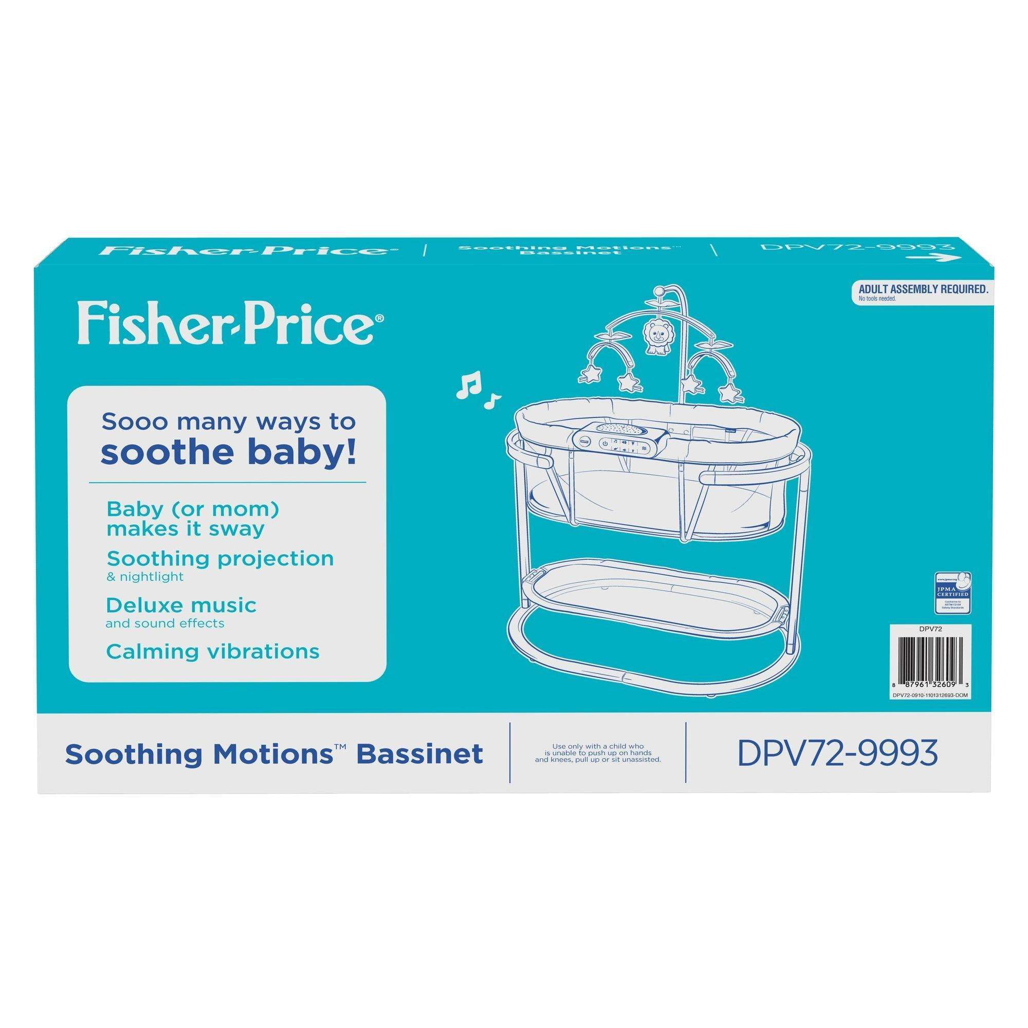 fisher price soothing motions bassinet instructions