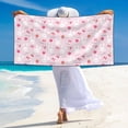 thumbnail image 5 of Picia Love Rabbit Print Silver Fox Velvet Beach Towel,Quick-Dry Beach Towel,Lightweight Travel Towel,Portable Beach Towels, 5 of 6