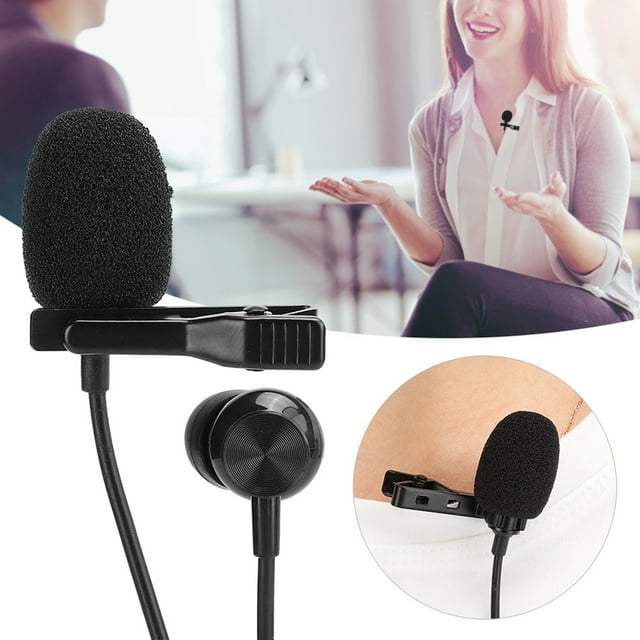 Micrófono Con Clip, Mini Micrófono Con Clip Para Corbata, Bajo Nivel De Ruido, Conveniente Para Grabación De Entrevistas
