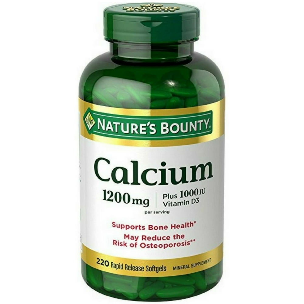Nature s Bounty Calcium 1200mg Plus 1000IU Vitamin D3 Softgels 220 Ea nature-s-bounty-vitamin-d3-softgels-250-mcg-shop-vitamins-a-z-at-h-e-b
