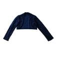 thumbnail image 3 of Alvivi Kids Girls Long Sleeve Open Front Lace Bolero Shrug Cardigan Flower Dress Cover Up Navy Blue 12, 3 of 5