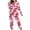 14-Pink, variant on Riecok Womens Pajama Sets Halloween Plus Size Long Sleeve Top and Pant Spooky Print 2 Piece Pjs Sleepwear Comfortable Lounge Sets