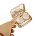 thumbnail image 4 of Unique Bargains 1 Set Contact Lens Case Cat's Paw Lens Storage Case Light Brown, 4 of 5