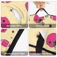 thumbnail image 6 of Football Flower Pink Pattern Toddler Nap Mat with Pillow & Blanket, Soft Sleeping Mat for Preschool Daycare Travel Sleepovers, 6 of 6