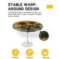 thumbnail image 2 of nqOlkjepod Sunflower Wooden Round Tablecloth, Fitted Table Cover with Elastic for 36"-44" Round Tables, Summer Retro Botanical Floral Table Cloth Outdoor Indoor Dinning Party Waterproof Tablecloths, 2 of 6