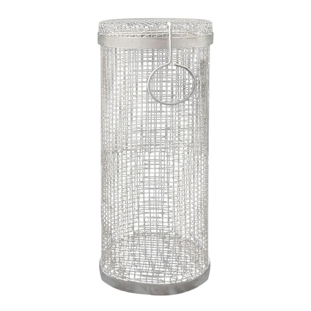 Cesta para barbacoa Red de barbacoa de acero inoxidable para carne, pescado, camarones, verduras (30 cm) Tmvgtek Para Estrenar