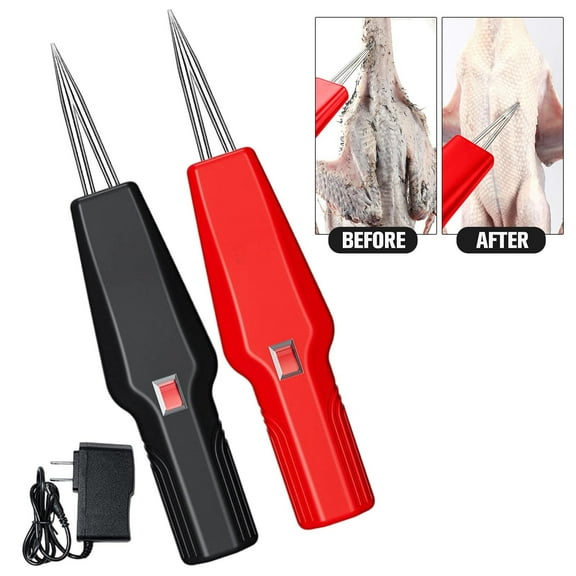 Poultry Plucker Automatic Chicken Turkey Remover | Handheld Portable Commercial-Grade Tool | Powerful Copper Motor | Long-Lasting Battery | Easy One-Button Operation | Washable Parts