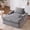 Gray, variant on Ktaxon Corduroy Chaise Lounge Sleeper Chair, Oversized Sleeper Chair Bed, Boneless No Assembly Indoor Lounge for Living Room Bedroom Green