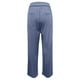 thumbnail image 4 of Pantalones de trabajo de cintura alta para mujer - Pantalones elásticos rectos de pierna ancha con botones y bolsillos, 4 of 5