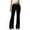 Black, variant on Lenpel Flare Sweatpants for Women Casual Mid Rise Drawstring Bell Bottom Comfy Lounge Yoga Pants Bootcut Workout Pants