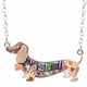 thumbnail image 4 of Bonsny Esmalte Declaración Maxi Mascotas Dachshund Perro Gargantilla Collar de la Aleación Colgante de Collar de Cadena 2017 Nueva Joyería Animal Para Las Mujeres, 4 of 4
