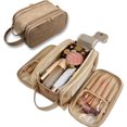 thumbnail image 4 of Hanging Travel Toiletry Bag for Women & Men, Large Waterproof Cosmetic Organizer with Multiple Pockets, Perfect for Makeup & Shaving Essentials, Brown, 4 of 4