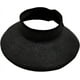 thumbnail image 1 of Sombrero de paja enrollable con ala ancha y visera solar para mujer con protección solar UPF 50+, 1 of 5