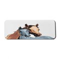 thumbnail image 1 of Country Computer Mouse Pad, Farm Life Warehouse Country Horses Watercolored Abstract Image, Rectangle Non-Slip Rubber Mousepad Large, 31" x 12" Gaming Size, Pale Caramel Turquoise, by Ambesonne, 1 of 2