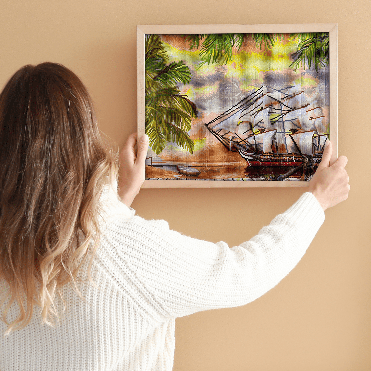 Diamond Art By Leisure Arts Diamond Painting Kits For Adults 14"X16" Advanced Pirate Ship, Full Drill, Art Kits, Dimond Art, For Adults, Kit