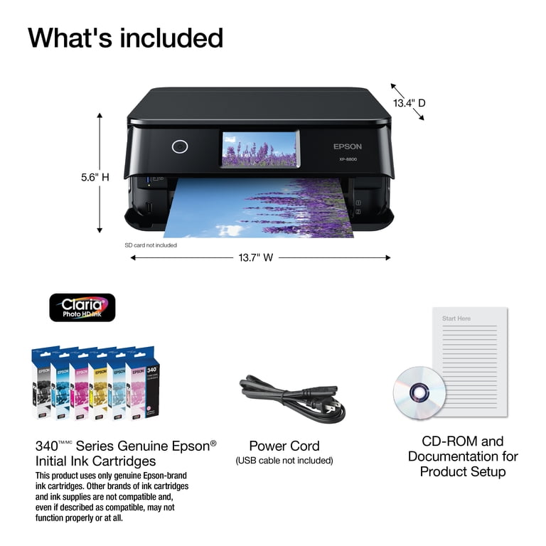 Epson Expression Photo XP-8800 Wireless Color All-in-One Printer