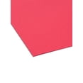 thumbnail image 2 of Smead Colored Hanging File Folder with Tab, 1/5-Cut Adjustable Tab, Letter Size, Red, 25 per Box (64067), 2 of 5