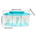 thumbnail image 5 of Yesurprise Acrylic Three Splits Betta Fish Bowl LED Light Triple Bow Fighting Isolation Breed Box for Aquarium, 5 of 8