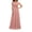 Pink, variant on Joernso Women's Lace V-Neck Evening Dress Long A-Line Chiffon Bridesmaid Dress Mother of The Bride Wedding Guest Maxi Dress for Party Prom