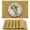 Gold, variant on More Décor Dining Table Placemats, Washable Heat-Resistant PVC Vinyl Table Mats for Dining Room and Kitchen, Anti-Slip - Set of 6 - Grey