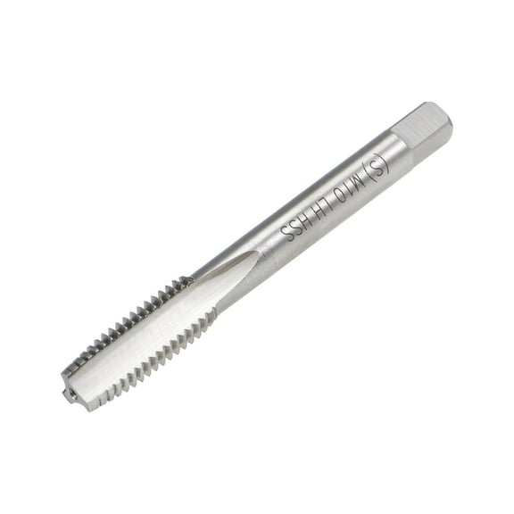 Metric Machine Tap Left M10 Thread 1.25 Pitch H2 3 Flute High Speed Steel