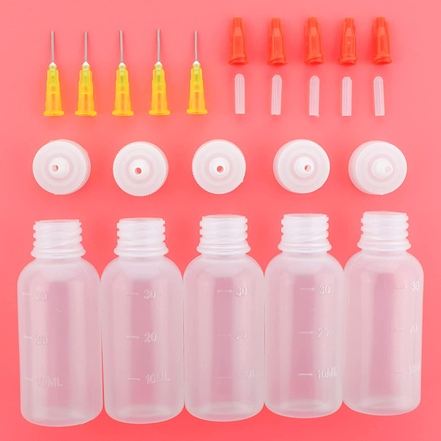 5pcs 30cc Needle Tip Glue Bottle, DIY Art Bottle, Precision Tip