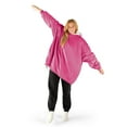 thumbnail image 1 of Bare Home Plush Sherpa Wearable Blanket - Fluffy & Soft - Lightweight - Adult, Pink, 1 of 7