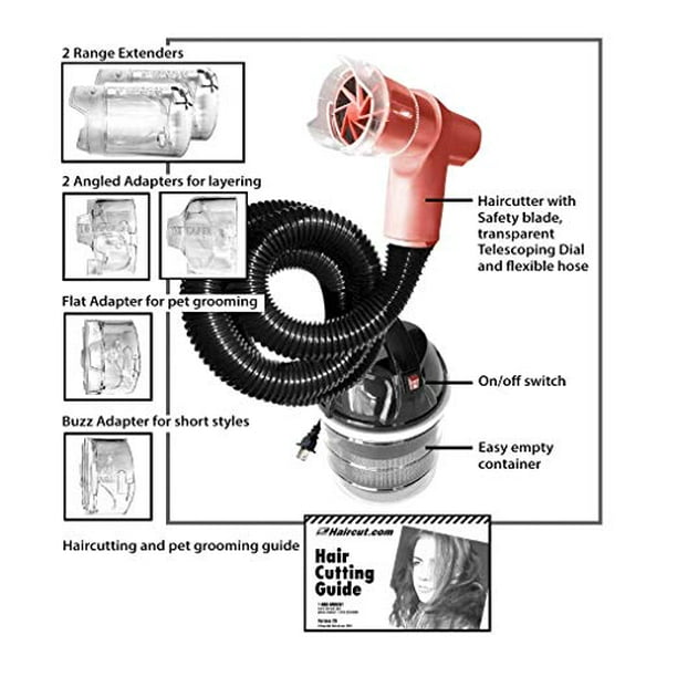 Robocut Haircut Pro Bumblebee With Built In Vacuum Hair Cutter Clipper Haircutter Clear Base Walmart Com Walmart Com