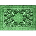 thumbnail image 1 of Ahgly Company Indoor Rectangle Persian Emerald Green Traditional Area Rugs, 7' x 9', 1 of 4