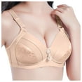 thumbnail image 3 of Darzheoy Bras for Women No Underwire Women Bras Plus Size Behind Buckle Comfortable Breathable Exhaust Base Non-Steel Ring Non-Magnetic Buckle Underwear Wireless Bra 38/85, 3 of 4