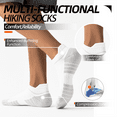 thumbnail image 3 of Mqamex 5-Pair Men's Ankle Socks, Moisture Wicking Socks, Breathable Mesh for Gym,Running,Hiking, 3 of 6