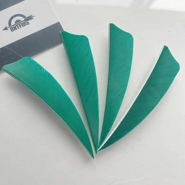 50PCS 3 Inch Shield Archery Arrow Turkey Feathers Fletching Right Wing For Hunting Accessories Steel blue