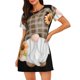 thumbnail image 1 of Fotbe Sunflower Gnomes 4 Bata de Dormir para Mujer con Estampado, Camisón de Algodón de Manga Corta, Ropa de Dormir Casual, 1 of 6