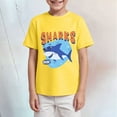 thumbnail image 2 of Gubotare Boys Shirts Youth Summer Tops Toddler Kids Baby Boys Girls Summer Cartoon Short Sleeve Crewneck T Shirts Tops Tee Clothes for Toddler Tops Boys Size 13-14 Years (Yellow,13-14 Years), 2 of 4