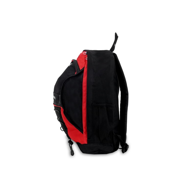 Everest Unisex Two-Tone Backpack with Mesh Pockets, Red Everest Unisex Two-Tone Backpack with Mesh Pockets, Red