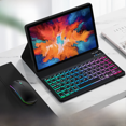 thumbnail image 1 of Teclado Bluetooth inalámbrico retroiluminado para Lenovo Tab M10 Plus P11 Pro Funda protectora para teclado Bluetooth, 1 of 5