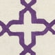 Safavieh Cambridge 2'6" X 8' Tapis de Laine Touffeté à la Main en Ivoire et Violet – image 5 sur 5