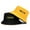 Black&Yellow I'm Cute/I Make Money, variant on Double-sided Bucket Hat Fisherman's Cap Men Women Embroidery Pattern Cotton