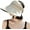 Beige, variant on Womens Casual Sun Hats Super Wide Brim Summer Beach Cap Foldable Bucket Hat UV Protection with Ponytail Hole Outdoor