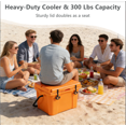 thumbnail image 4 of 25QT Portable Insulated Hard Cooler with Bottle Opener Cup Holder and Fishing Ruler for Beach Camping Travel, 4 of 7