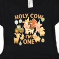 thumbnail image 4 of Inktastic Holy Cow I'm One Boy Farm Animal Birthday Girls Baby Dress, 4 of 5